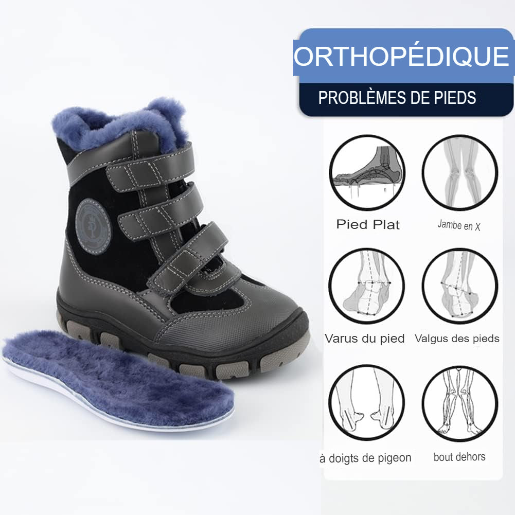 Chaussures orthopédiques enfant<br> Botte d'hivers