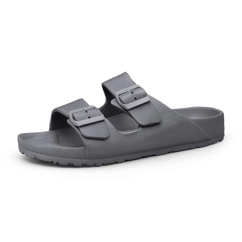 Claquette orthopédique homme à deux brides réglables - Bleu / 50