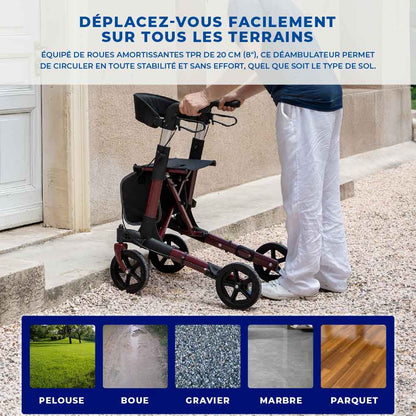 Déambulateur Rollator Tout-Terrain Confort