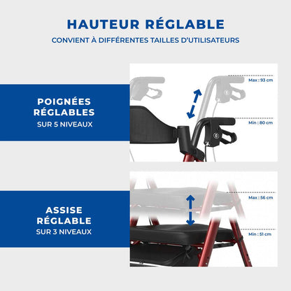 Déambulateur Rollator Tout-Terrain