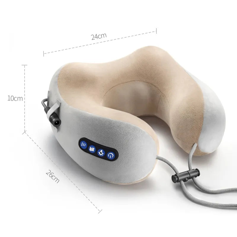 Electric Neck Massager Portable Multifunctional U-shaped Pillow