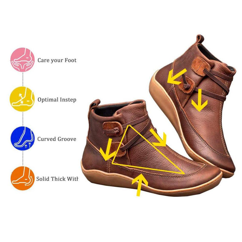 Chaussures orthopédiques d'automne et d'hiver, de couleur unie pour femmes - Krisy