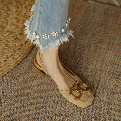 Damen-Sandalen mit niedrigem Absatz – Zenya