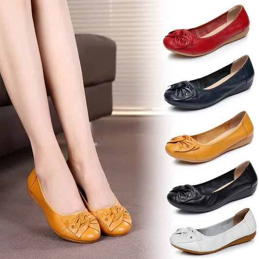 Orthopedic leather moccasins for women Zendy