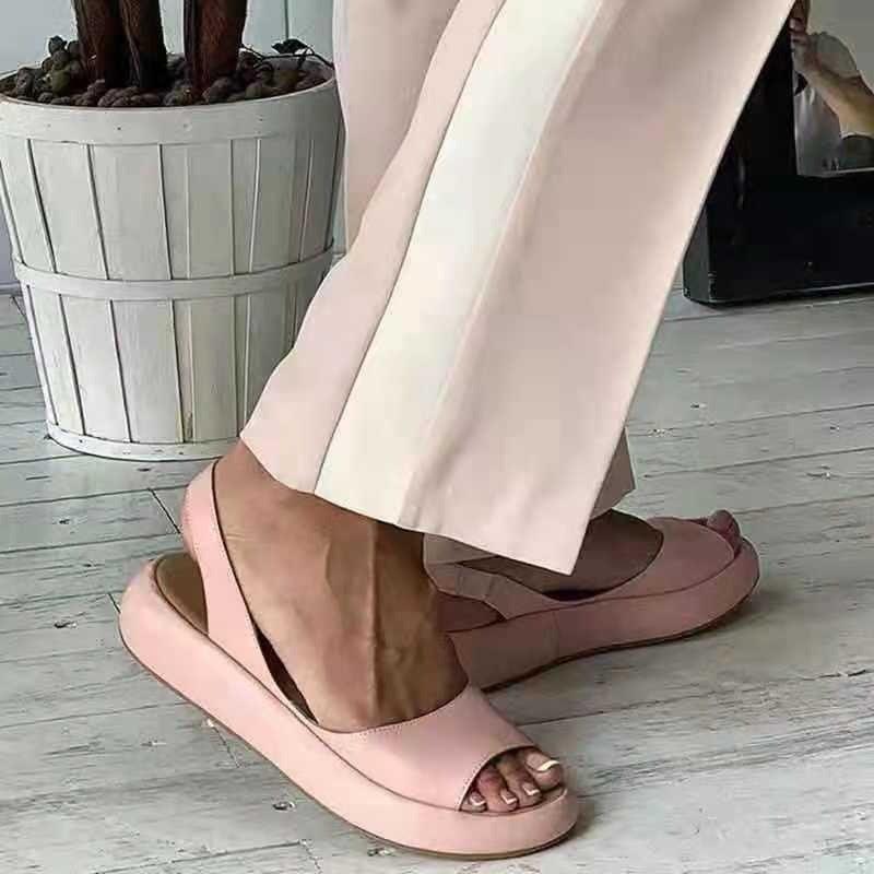 Sandales plates décontractées d'extérieur pour femmes - awa-queen Confort Orthopédique