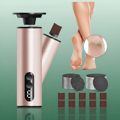 Râpe à pied électrique - Outil rechargeable pour éliminer les callosités - Rose