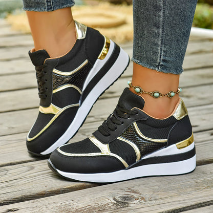 Basket orthopédique femme - Sneakers légères à lacets pour la marche