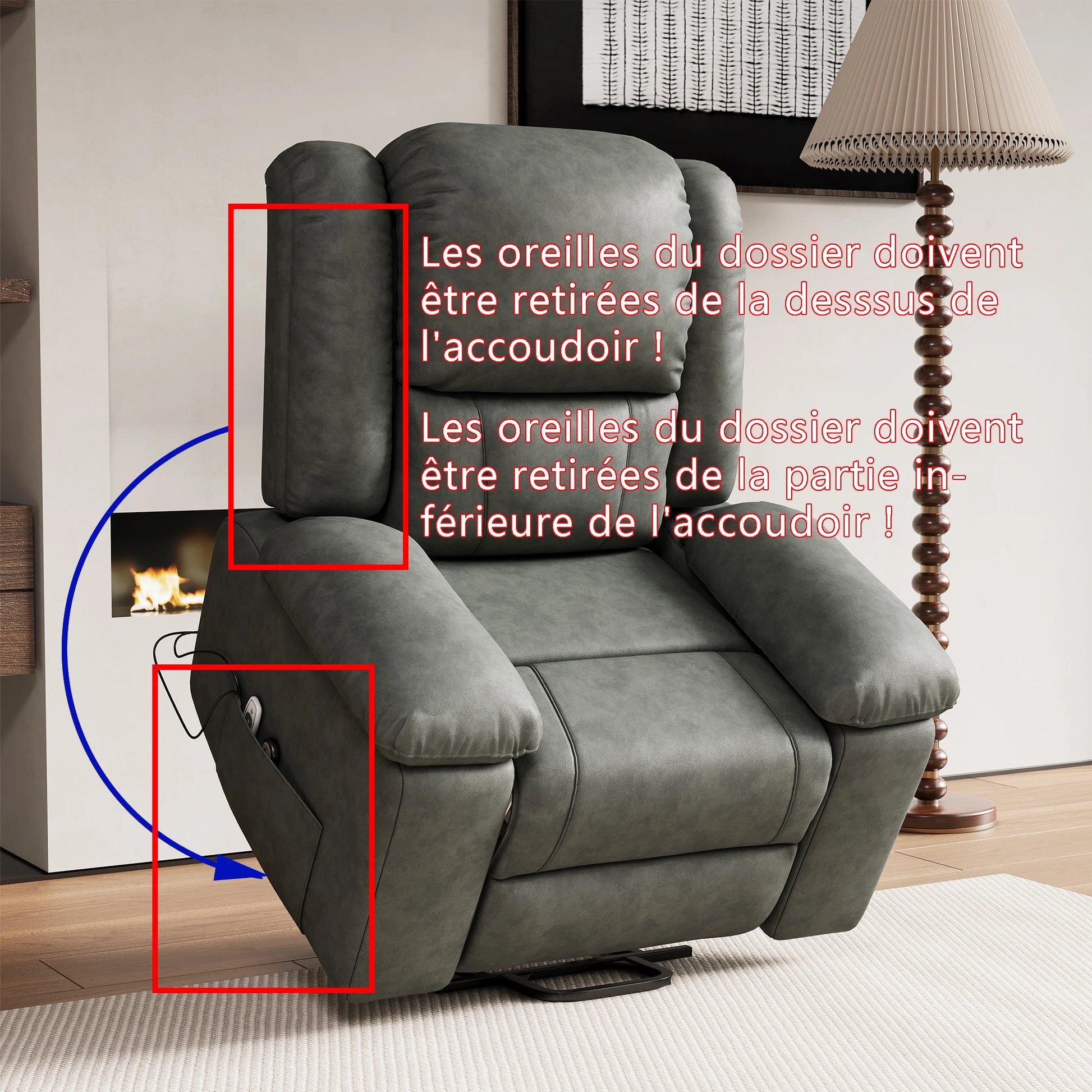 Fauteuils orthopédiques - Massage multifonction avec chaleur intégrée - Image 5