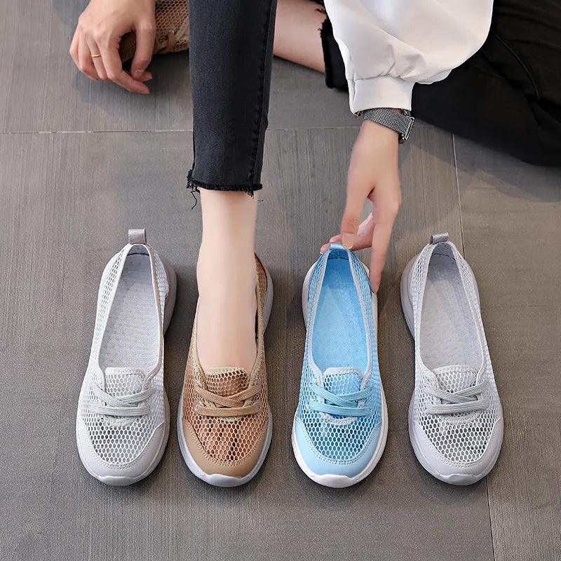 Baskets Orthopédique Plates et Confortables pour Femme Gény Confort Orthopédique
