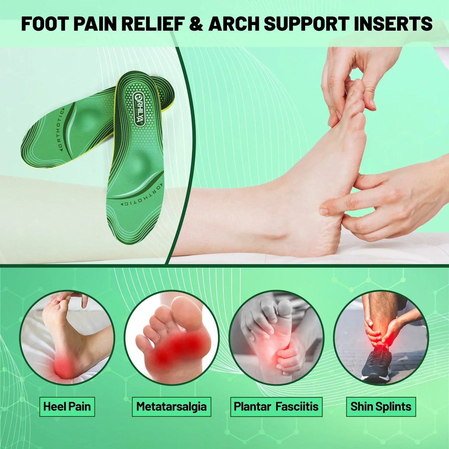Collection Mode - Semelles orthopédiques pour soutien plantaire et confort