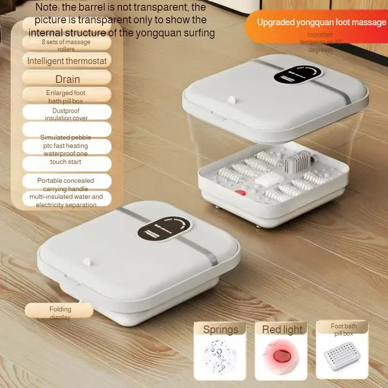 Bain de pied - Bassin pliable électrique avec massage et chauffage