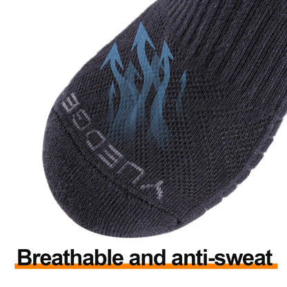 Chaussette chaussure de sécurité - Coton respirant pour un confort optimal - 5 Paires Noir / XXL 44-46