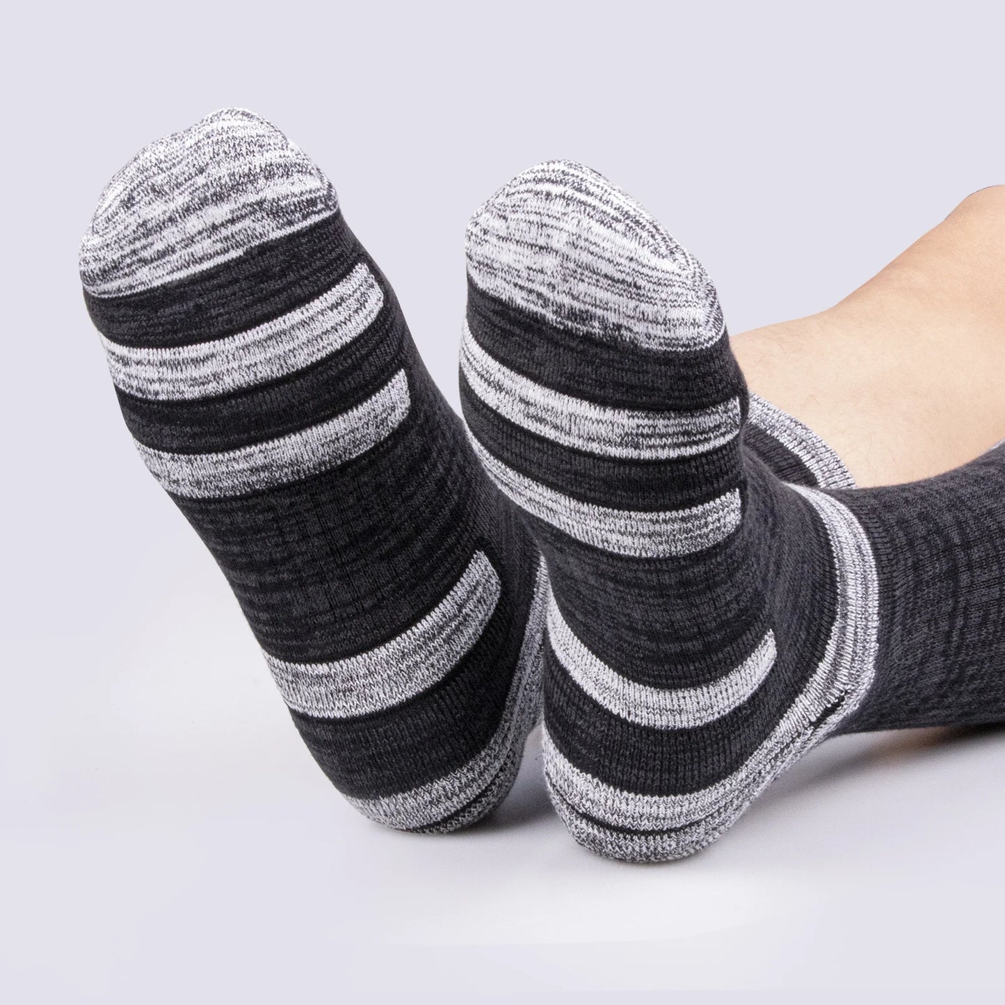 Chaussette chaussure de sécurité - Chaussettes de randonnée en coton - 5 Paires Multicolore / L EU(37-41)