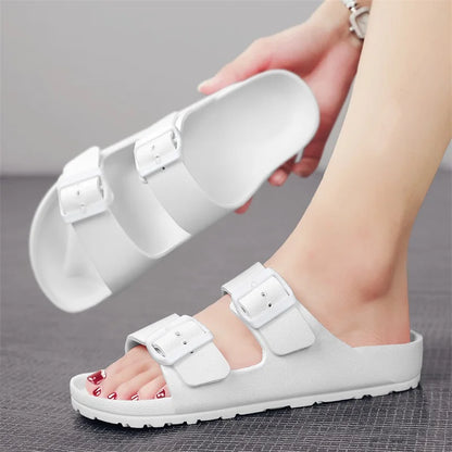 Claquette orthopédique homme à deux brides réglables - Bleu / 39