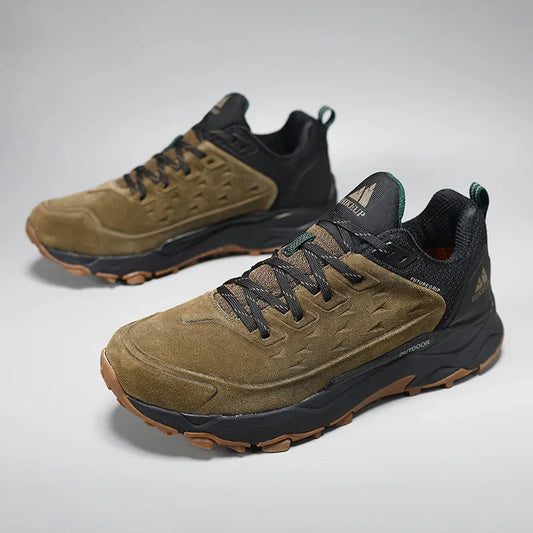 Chaussures de Randonnée en Cuir Suédé pour Hommes – Robustesse et Style en Plein Air 🌄👞 - Confort Orthopédique