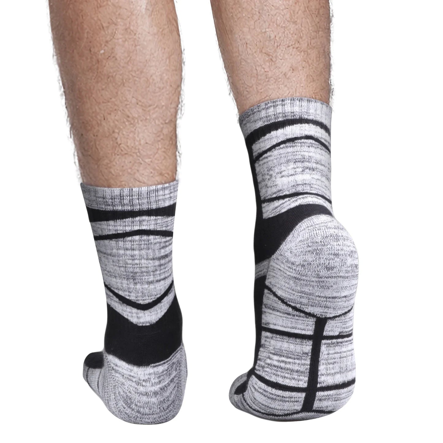 Chaussette chaussure de sécurité - Chaussettes de randonnée en coton - 5 Paires Noir / XL( 41-44 EU)