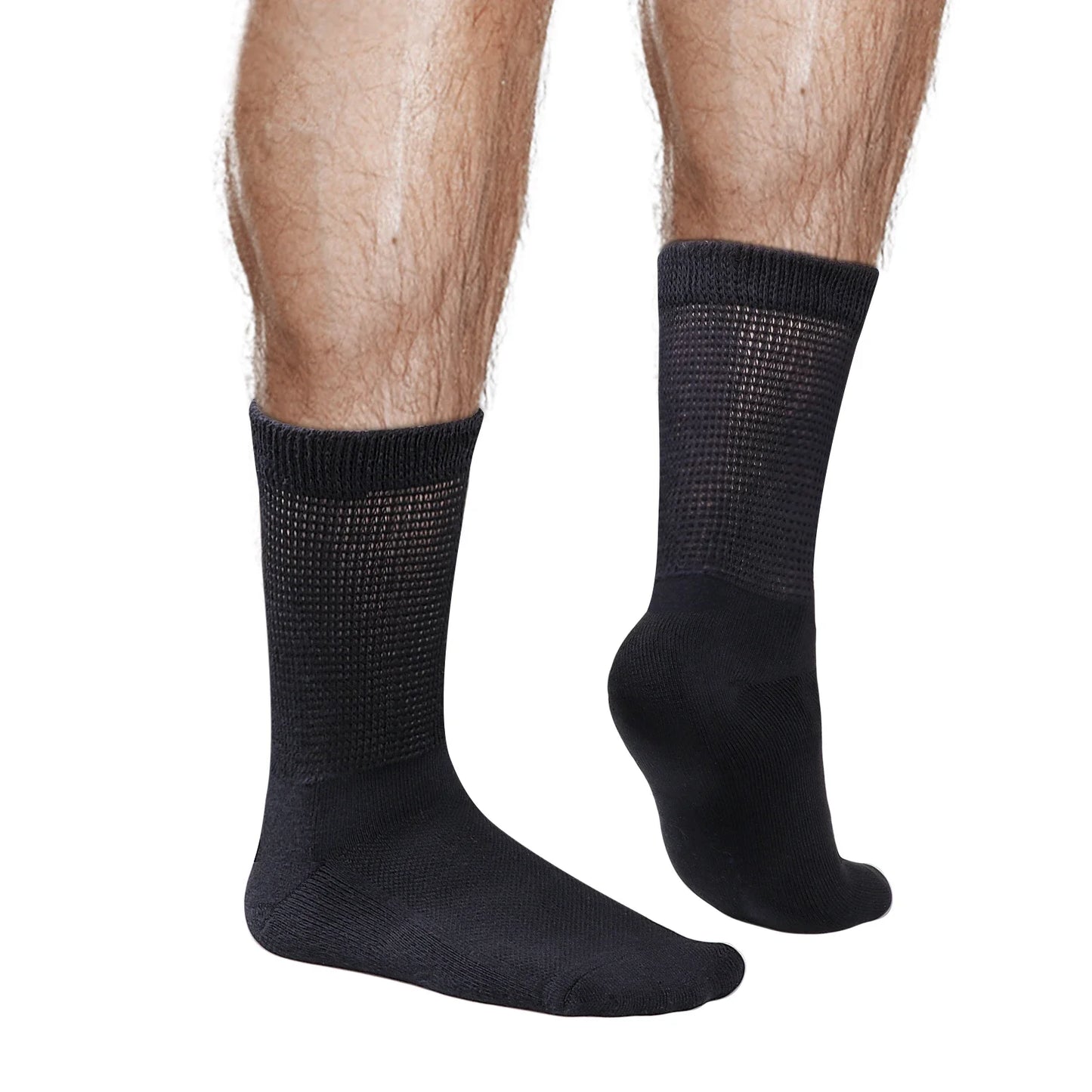 Chaussette chaussure de sécurité - Confort en bambou pour un usage - 5 Paires Noir / XL( 41-44 eu)
