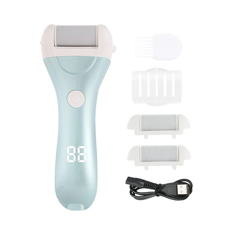 Râpe à pied électrique - Exfoliateur rechargeable avec affichage de puissan - Image 7