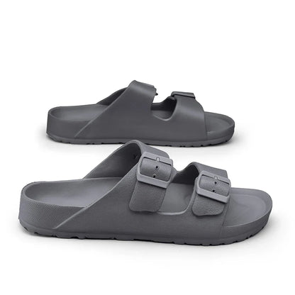 Claquette orthopédique homme à deux brides réglables - Bleu / 43