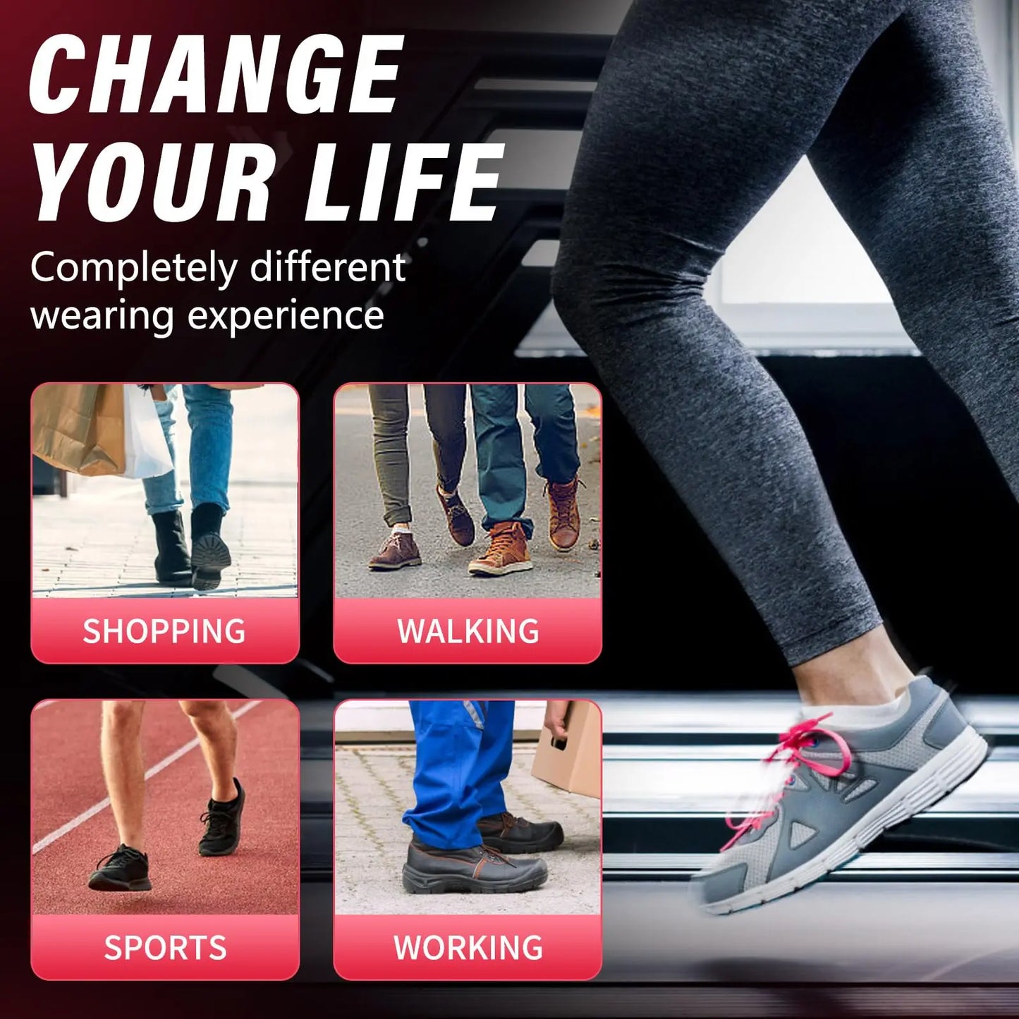 Collection Mode - Semelles orthopédiques respirantes avec absorption des