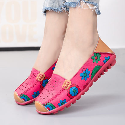 Orthopädische Slip-On-Schuhe aus Spaltleder für Damen – Orazia