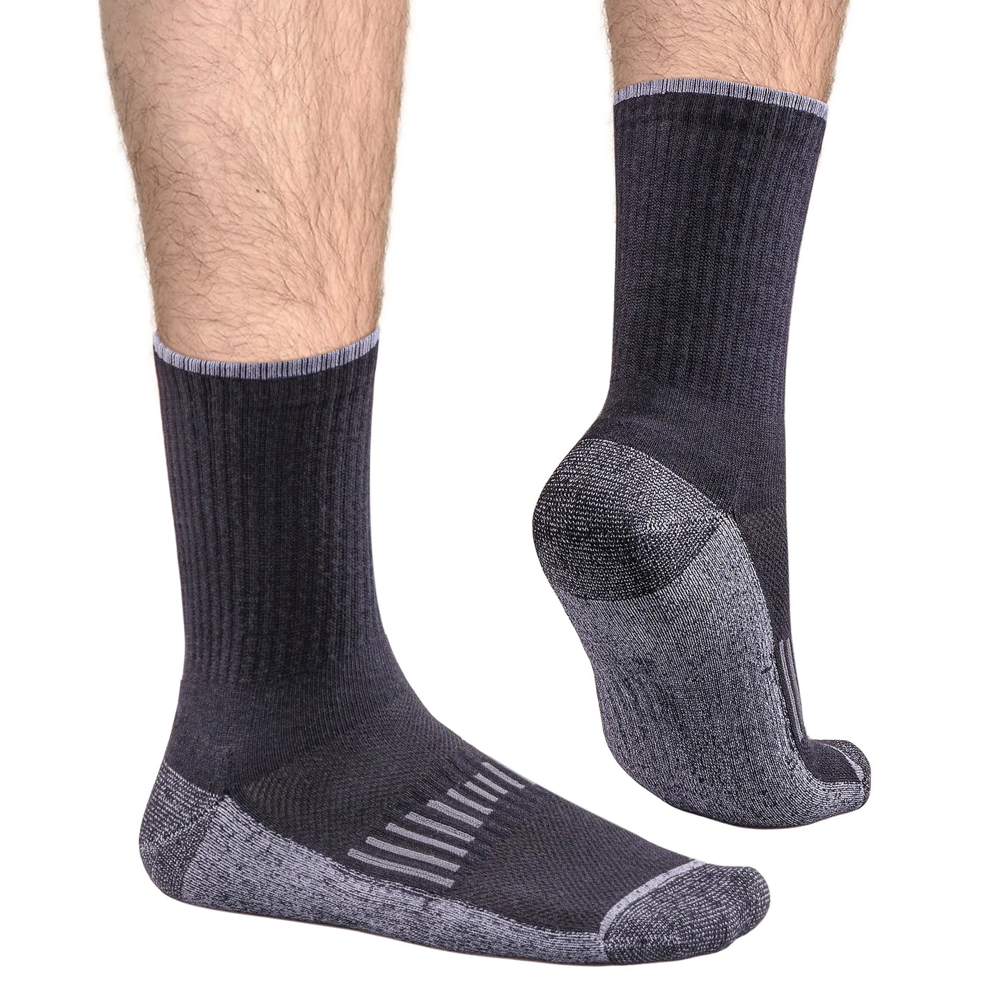 Chaussette chaussure de sécurité - Chaussettes de travail respirantes - 5 Paires Noir / XL(Hommes41-44 EU)
