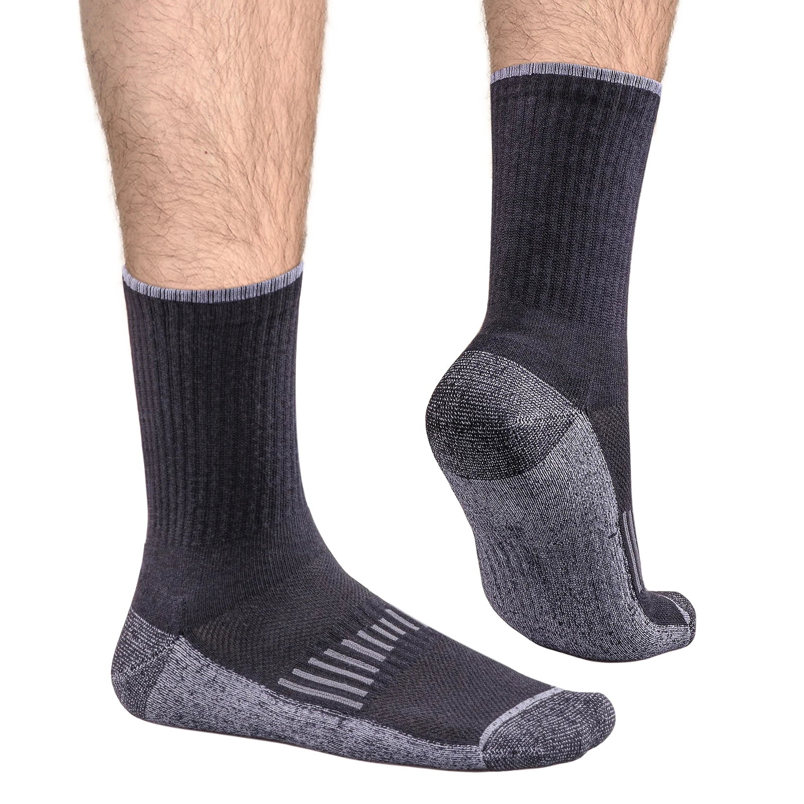 Chaussette chaussure de sécurité - Chaussettes de travail respirantes - 5 Paires Noir / XL(Hommes41-44 EU)