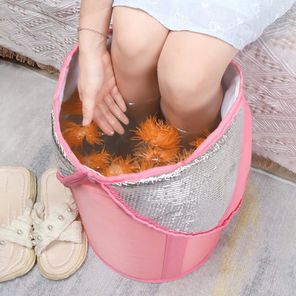Bain de pied - Bassin portable avec fonction d'isolation pliable