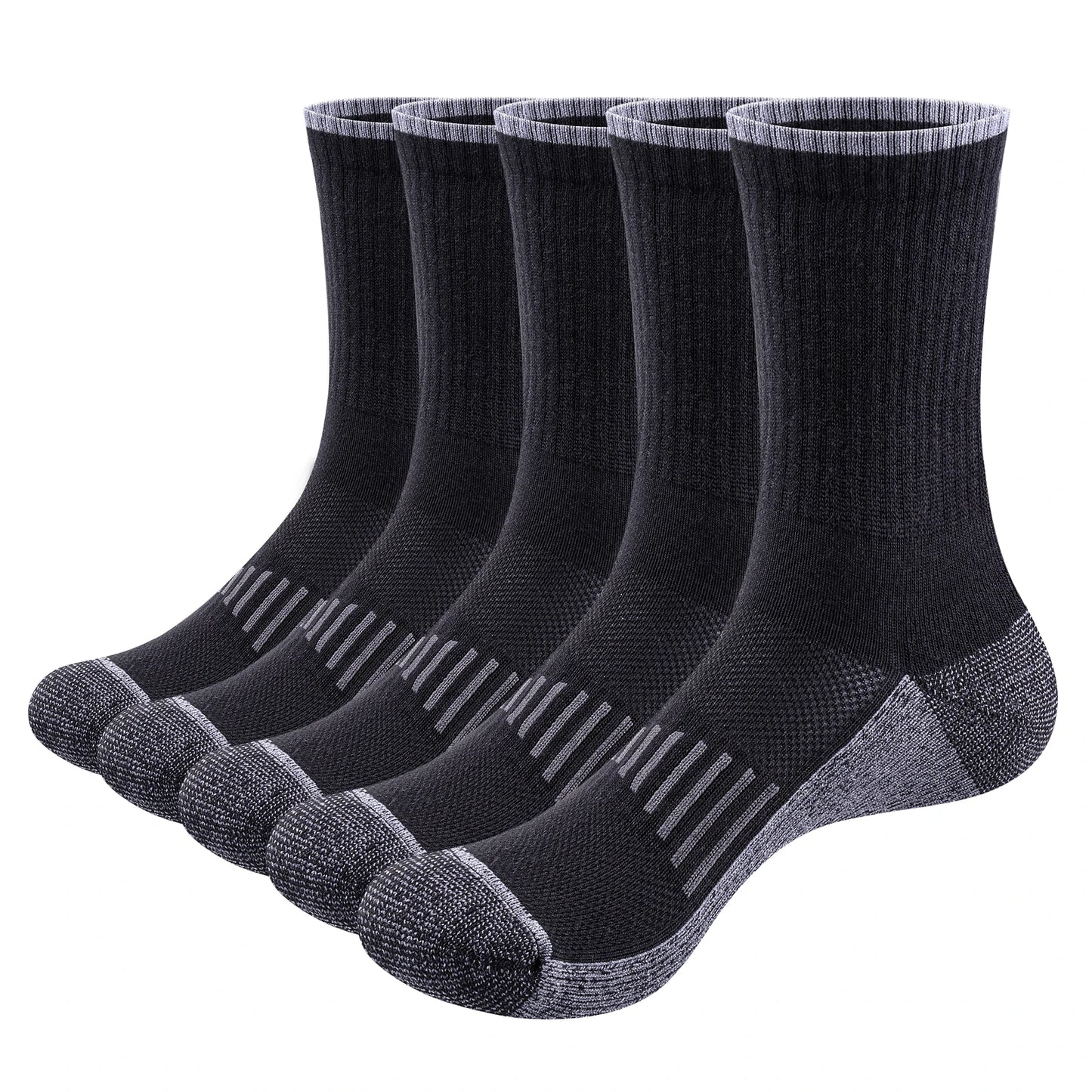 Chaussette chaussure de sécurité - Chaussettes de travail respirantes - 5 Paires Blanc / XL(Hommes41-44 EU)