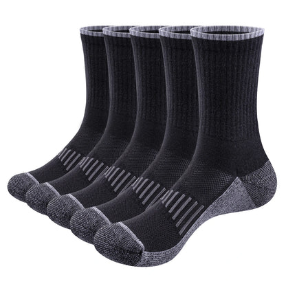 Chaussette chaussure de sécurité - Chaussettes de travail respirantes - 5 Paires Blanc / XL(Hommes41-44 EU)