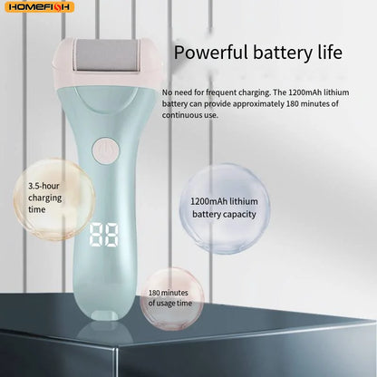 Râpe à pied électrique - Exfoliateur rechargeable avec affichage de puissan - Image 3