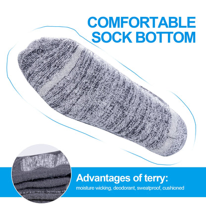 Chaussette chaussure de sécurité - Chaussettes en laine mérino - 2 Noir / XL(41-45 EU)