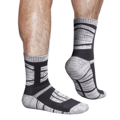 Chaussette chaussure de sécurité - Chaussettes de randonnée en coton - 5 Paires Bleu / XL( 41-44 EU)