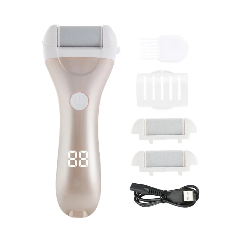 Râpe à pied électrique - Exfoliateur rechargeable avec affichage de puissan - Image 8