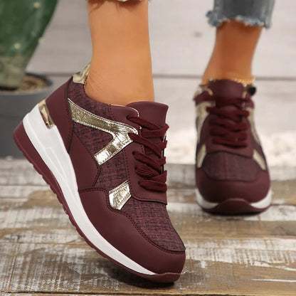 Basket orthopédique femme - Sneakers confortables à semelle épaisse non