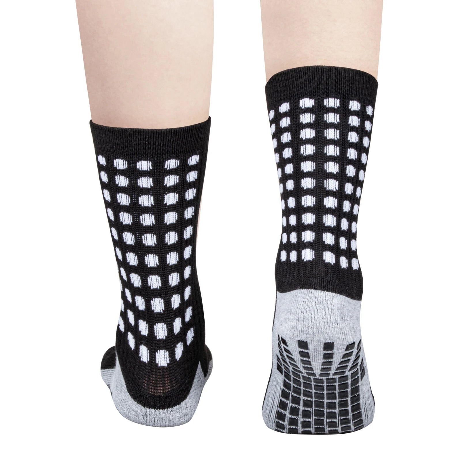 Chaussette chaussure de sécurité - Chaussettes antidérapantes pour hommes - 3 Paires Noir / XL (41-44)EU