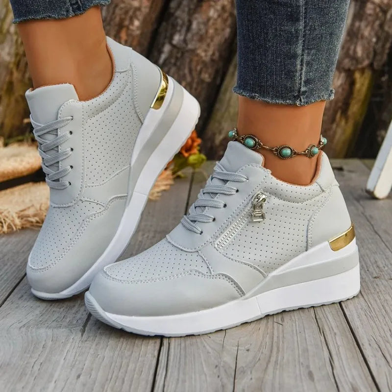 Basket orthopédique femme - Sneakers légères à semelle épaisse et
