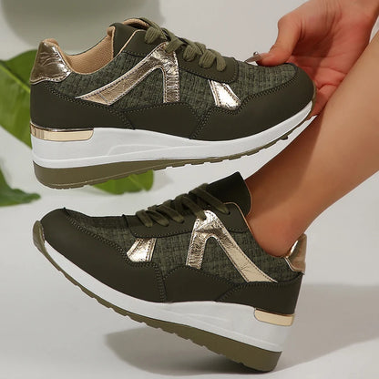 Basket orthopédique femme - Sneakers confortables à semelle épaisse non