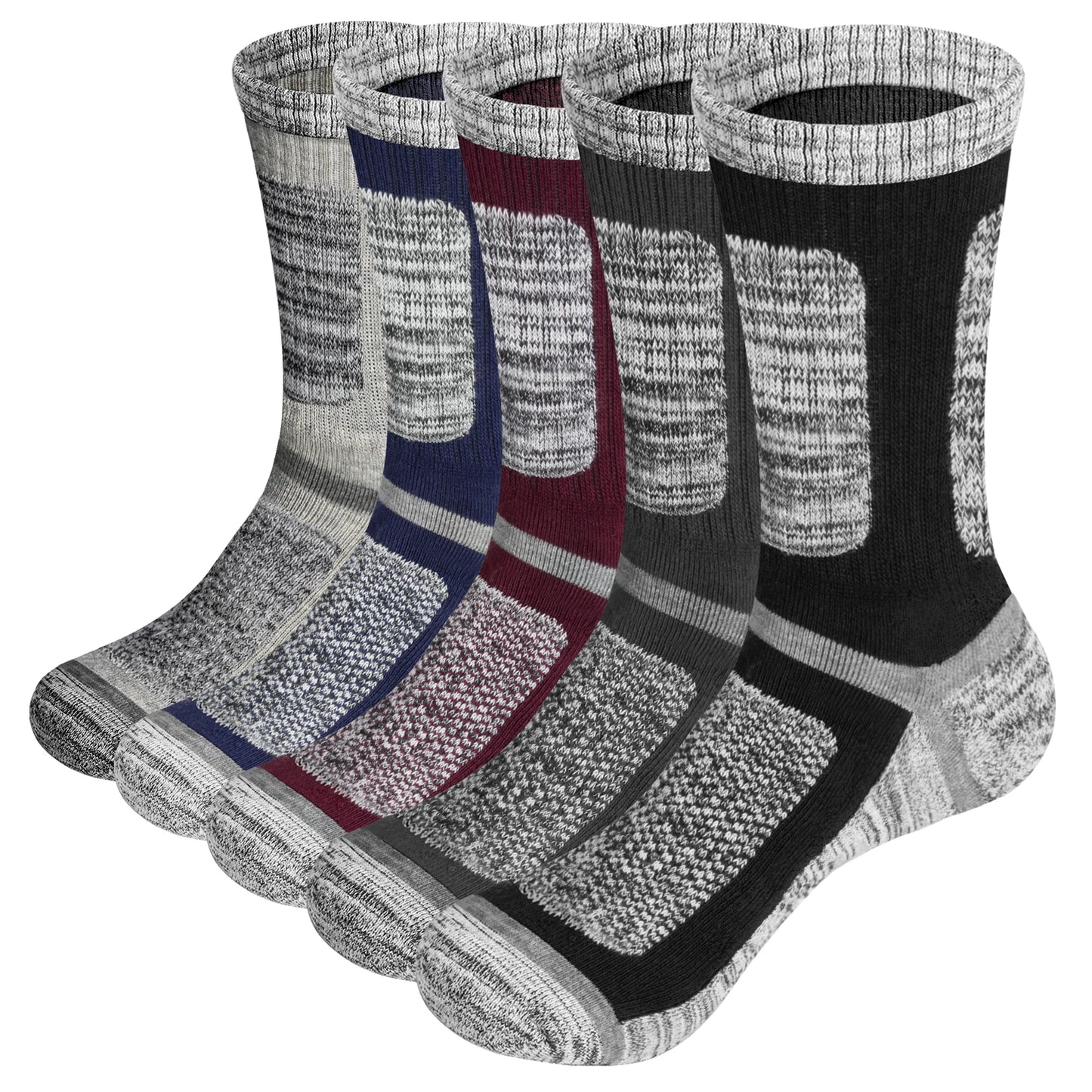 Chaussette chaussure de sécurité - Chaussettes confortables - 5 Paires Noir / XXL(44-46 EU)