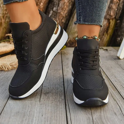 Basket orthopédique femme - Sneakers légères à semelle épaisse et
