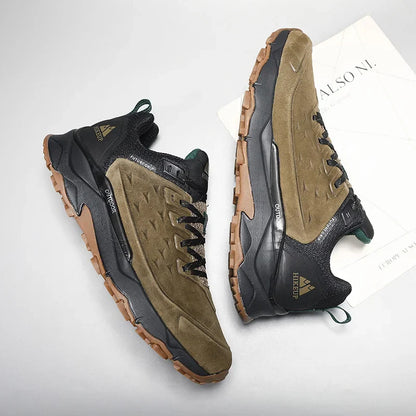Chaussures de Randonnée en Cuir Suédé pour Hommes – Robustesse et Style en Plein Air 🌄👞 - Confort Orthopédique