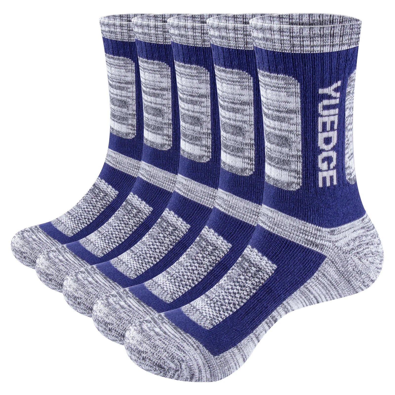 Chaussette chaussure de sécurité - Chaussettes thermiques respirantes - 5 Pairs Grey / Xl(41-44 eu)