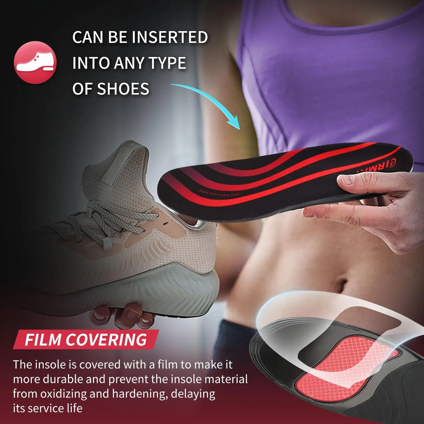 Collection Mode - Semelles orthopédiques respirantes avec absorption des