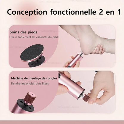 Râpe à pied électrique - Outil rechargeable pour éliminer les callosités - Image 4