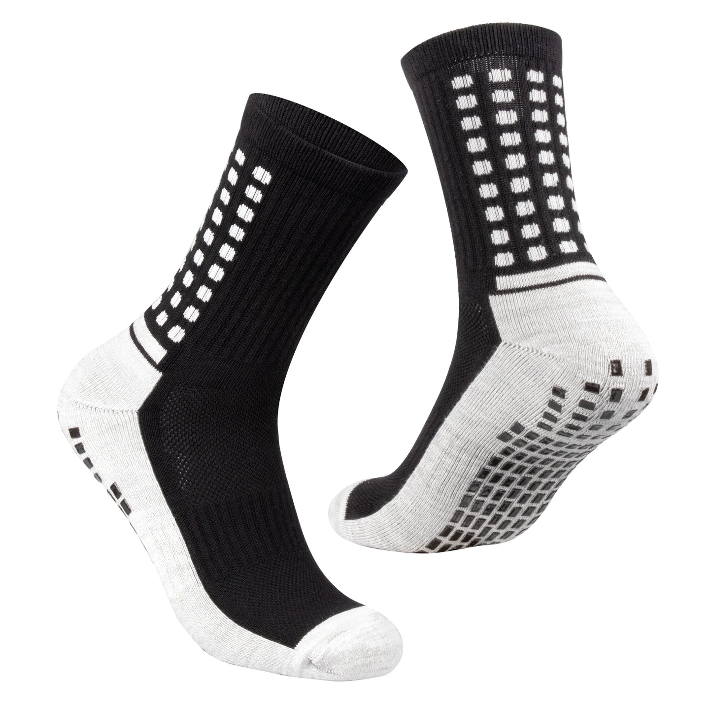 Chaussette chaussure de sécurité - Chaussettes antidérapantes pour hommes - 3 Paires Blanc / XL (41-44)EU