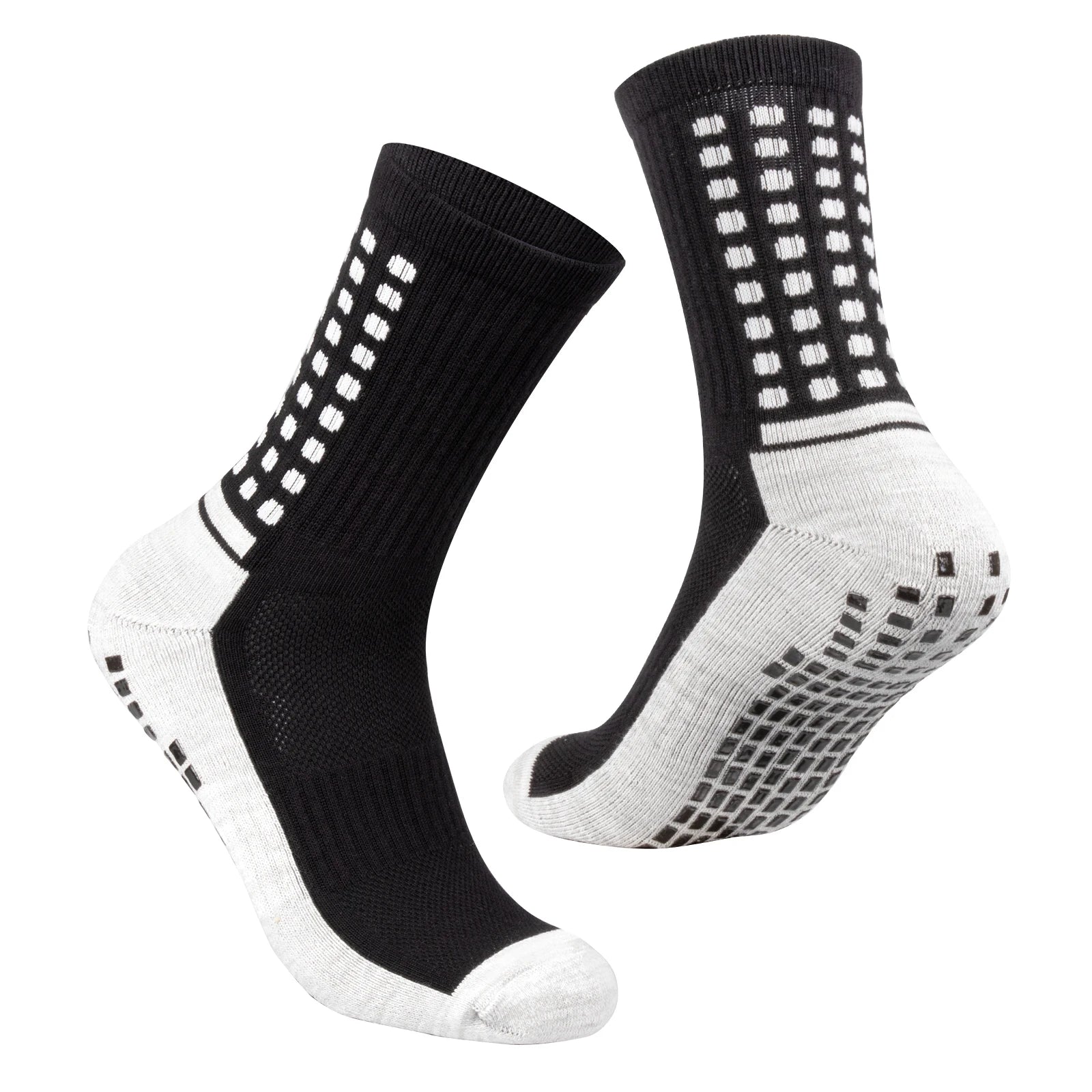 Chaussette chaussure de sécurité - Chaussettes antidérapantes pour hommes - 3 Paires Blanc / XL (41-44)EU