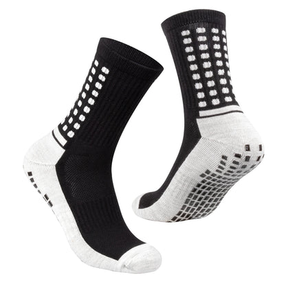 Chaussette chaussure de sécurité - Chaussettes antidérapantes pour hommes - 3 Paires Blanc / XL (41-44)EU