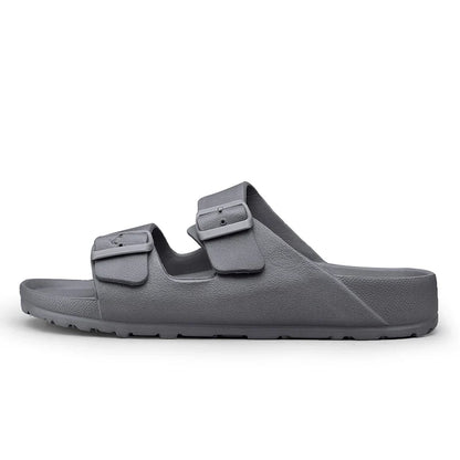 Claquette orthopédique homme à deux brides réglables - Bleu / 42