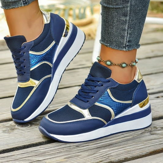 Basket orthopédique femme - Sneakers légères à lacets pour la marche