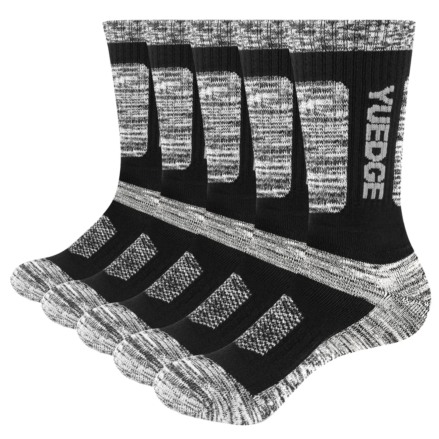 Chaussette chaussure de sécurité - Chaussettes thermiques respirantes - 5 Pairs Black / Xxl(44-46 eu)